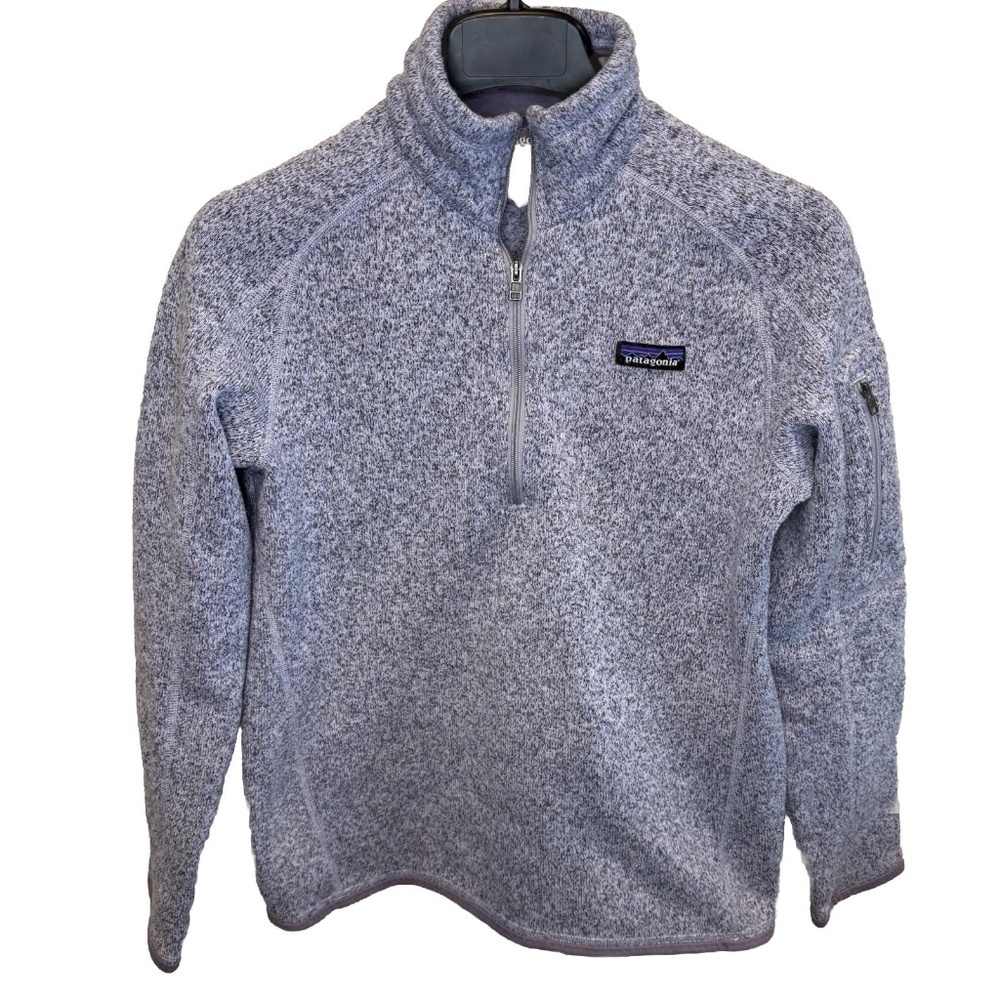 Women's Patagonia Better Sweater Zip Knit/ Fleece Pullover Sz M Purple - Picture 1 of 8